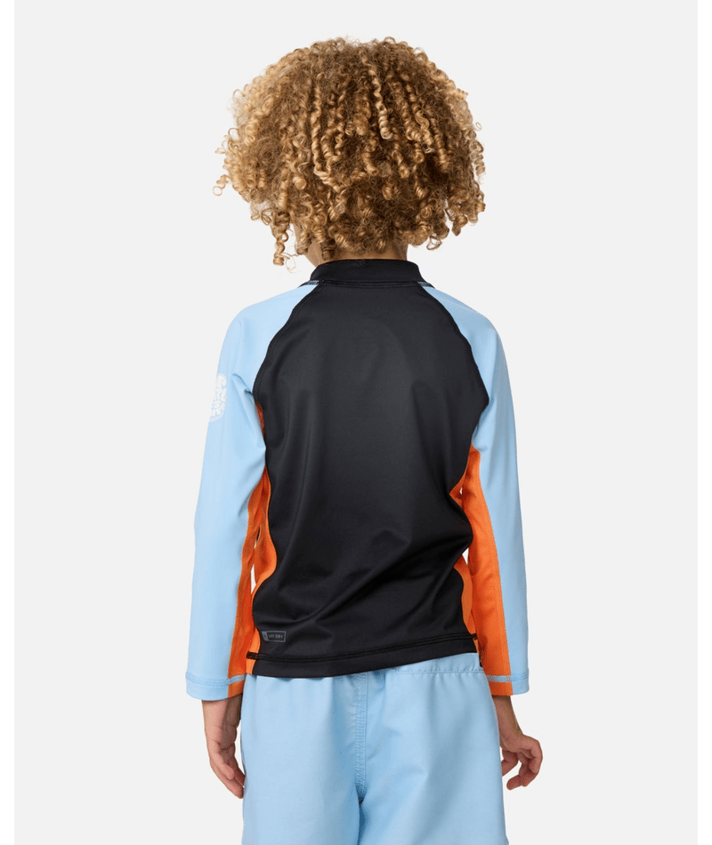 Rip Curl Shock Upf L/S-Boy in Black/Blue