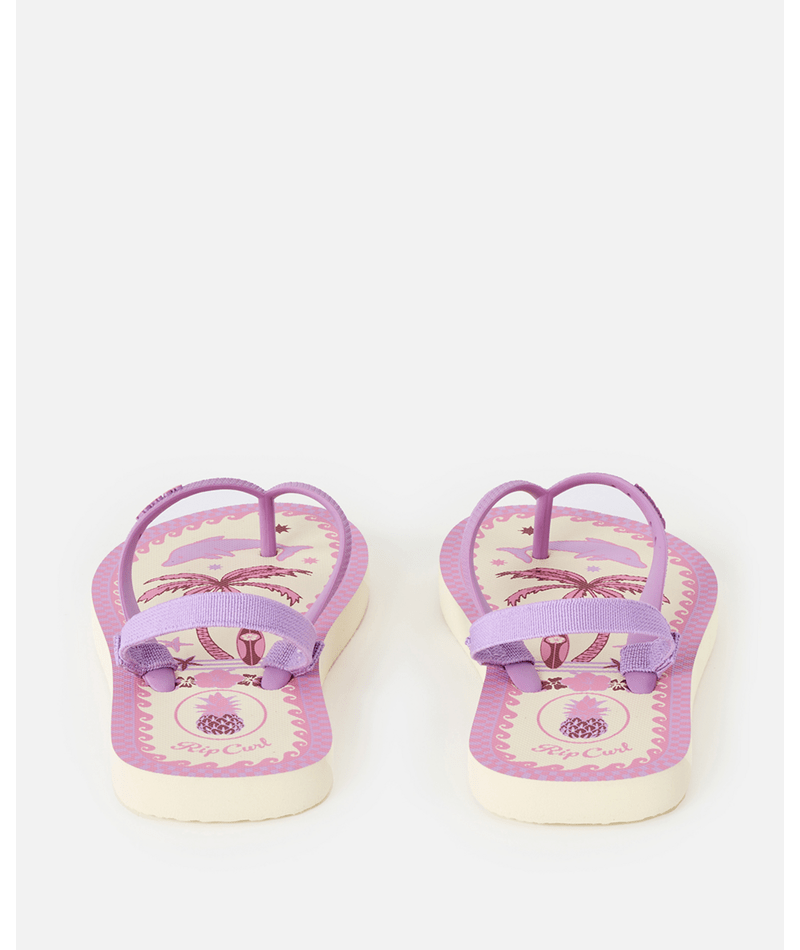 Rip Curl Mixed Bloom Open Toe-Girl in NATURAL/PINK