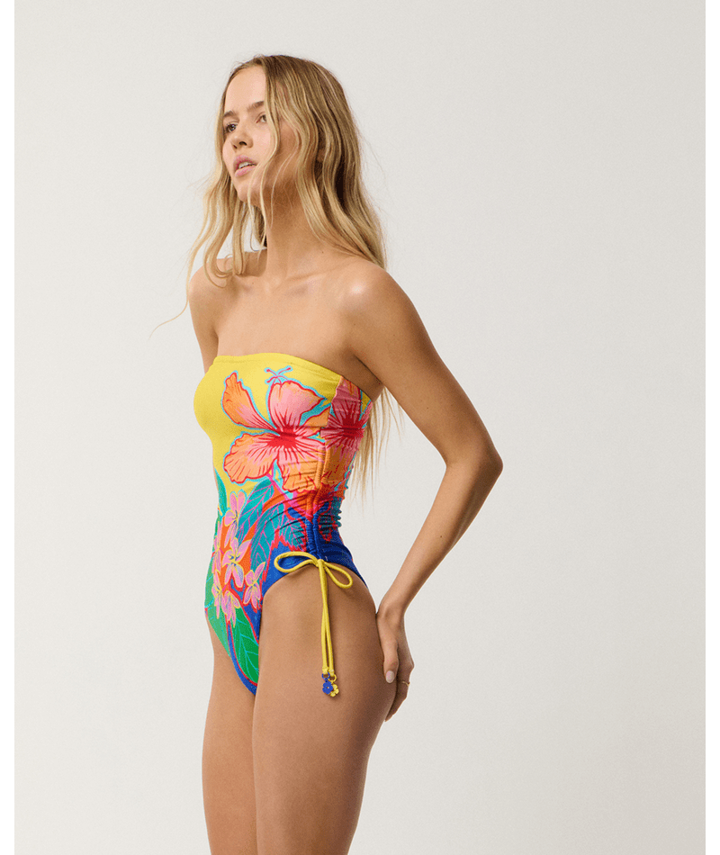 Rip Curl Bliss Bandeau One Piece in YELLOW
