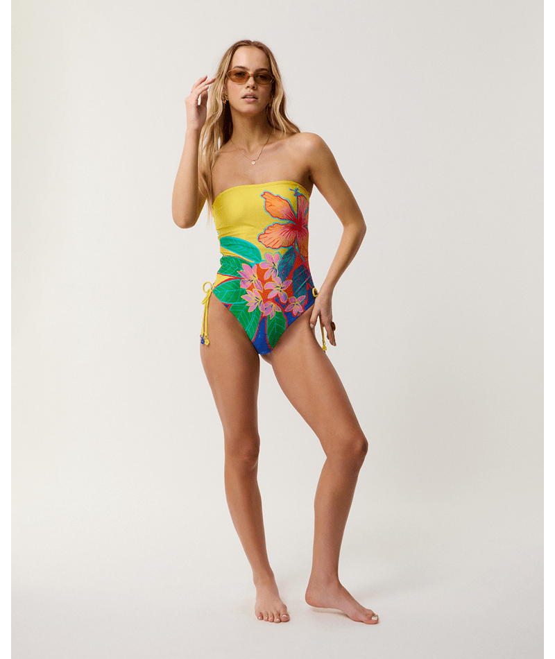 Rip Curl Bliss Bandeau One Piece in YELLOW