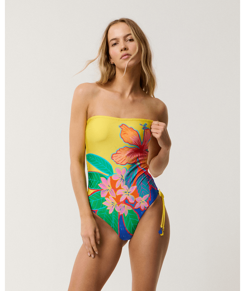 Rip Curl Bliss Bandeau One Piece in YELLOW