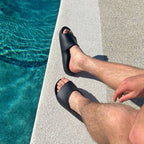Archies Footwear Arch Support Slides - Classic - Black in Single