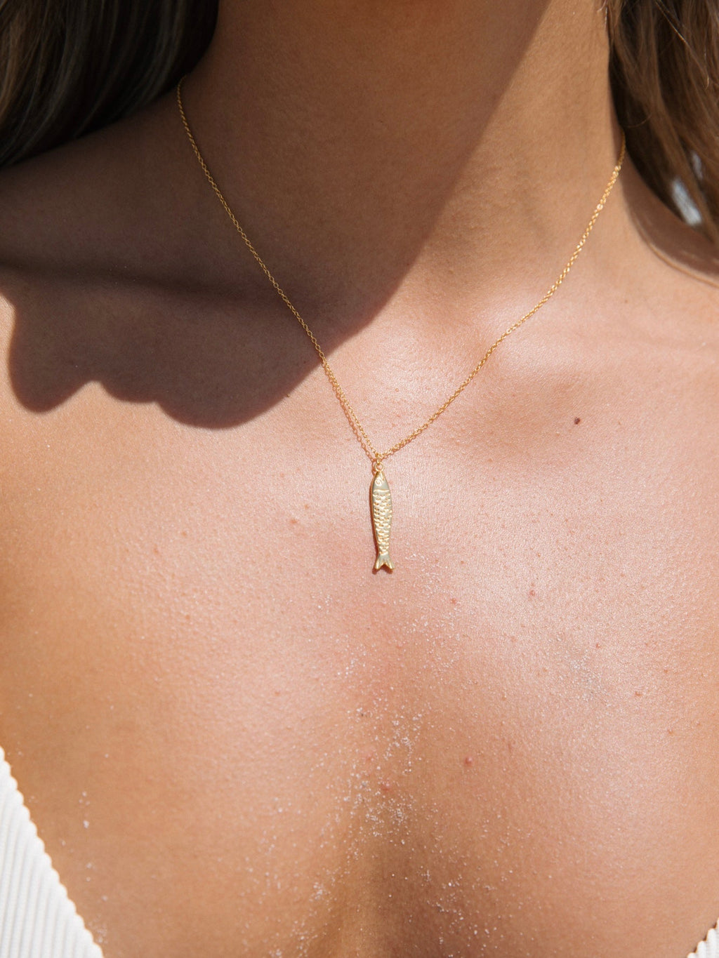 Malakai The Label Sardine Necklace in 18k Gold in Default Title