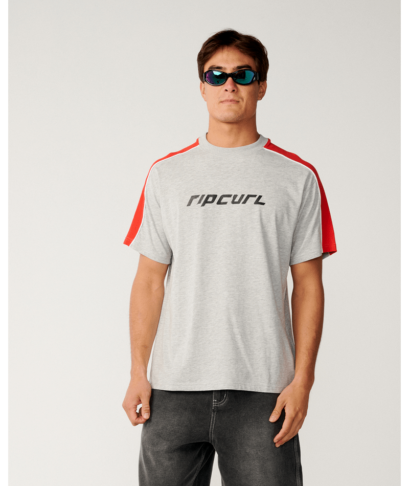 Rip Curl Archive Up Top Panel Tee in GREY MARLE