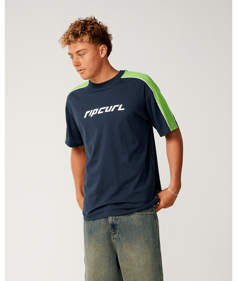Rip Curl Archive Up Top Panel Tee in DARK NAVY