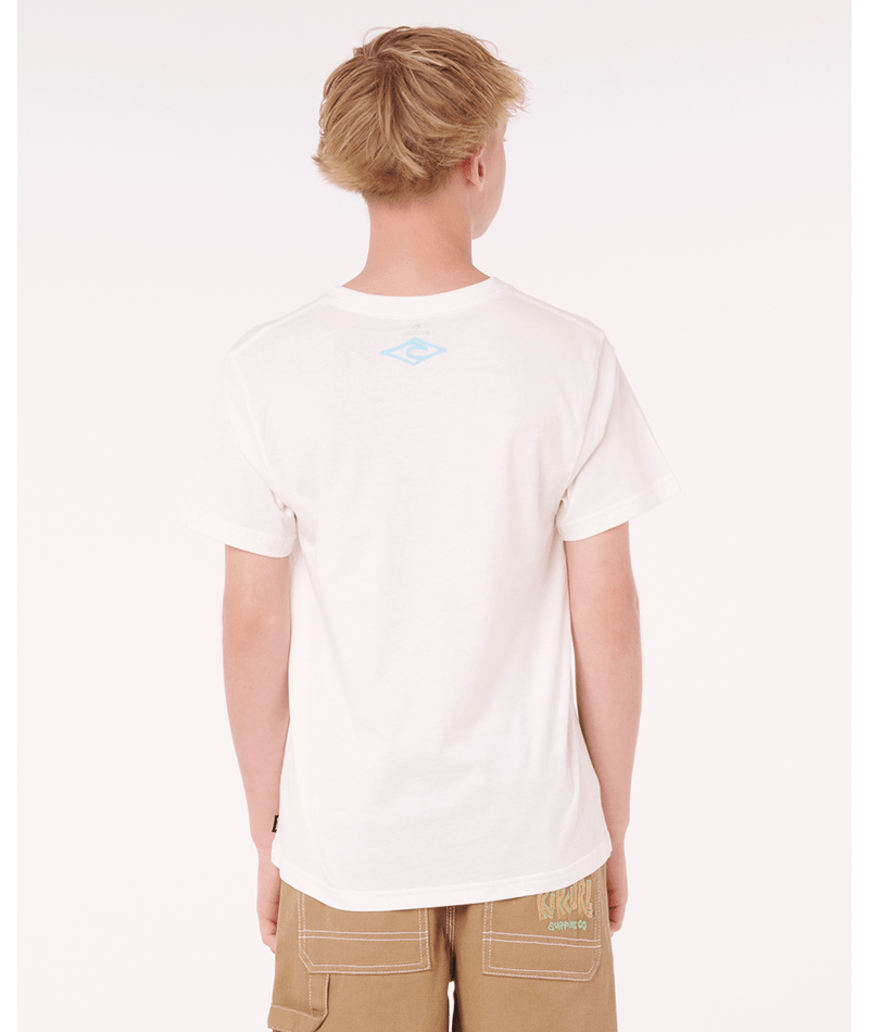 Rip Curl Island Paradiso Logo Tee -Boy in BONE