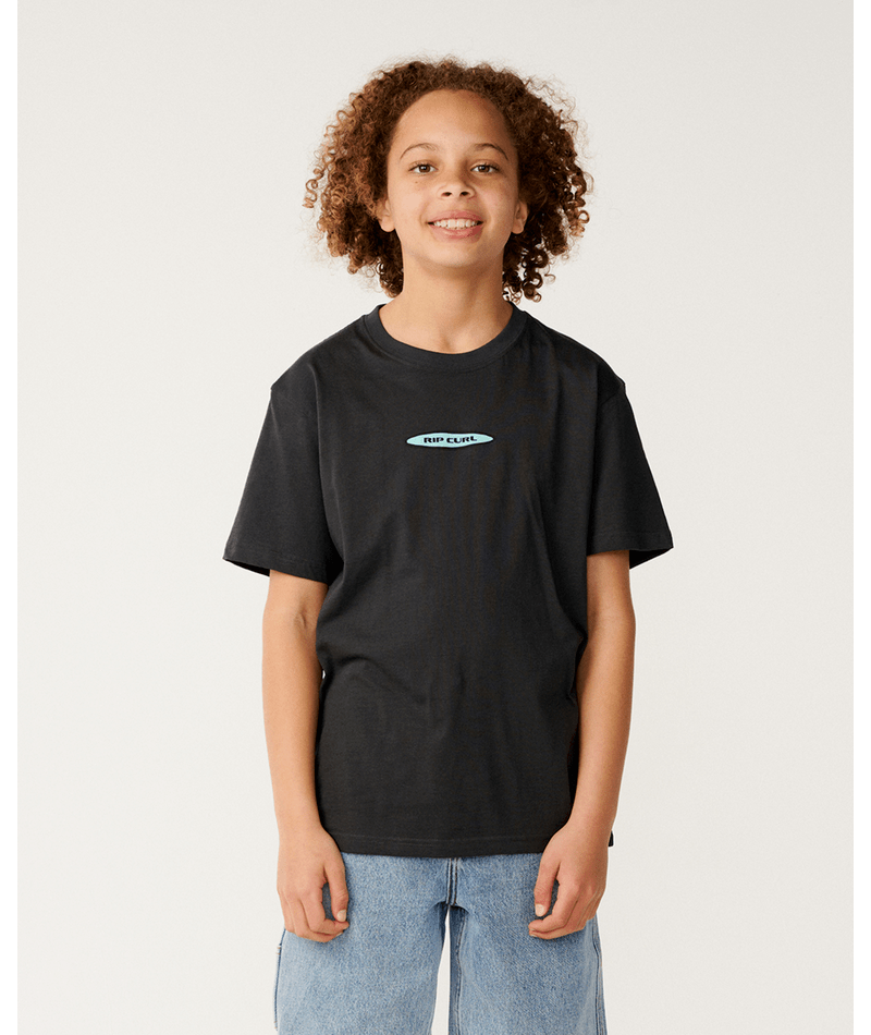 Rip Curl Island Paradiso Art Tee -Boy in WASHED BLACK