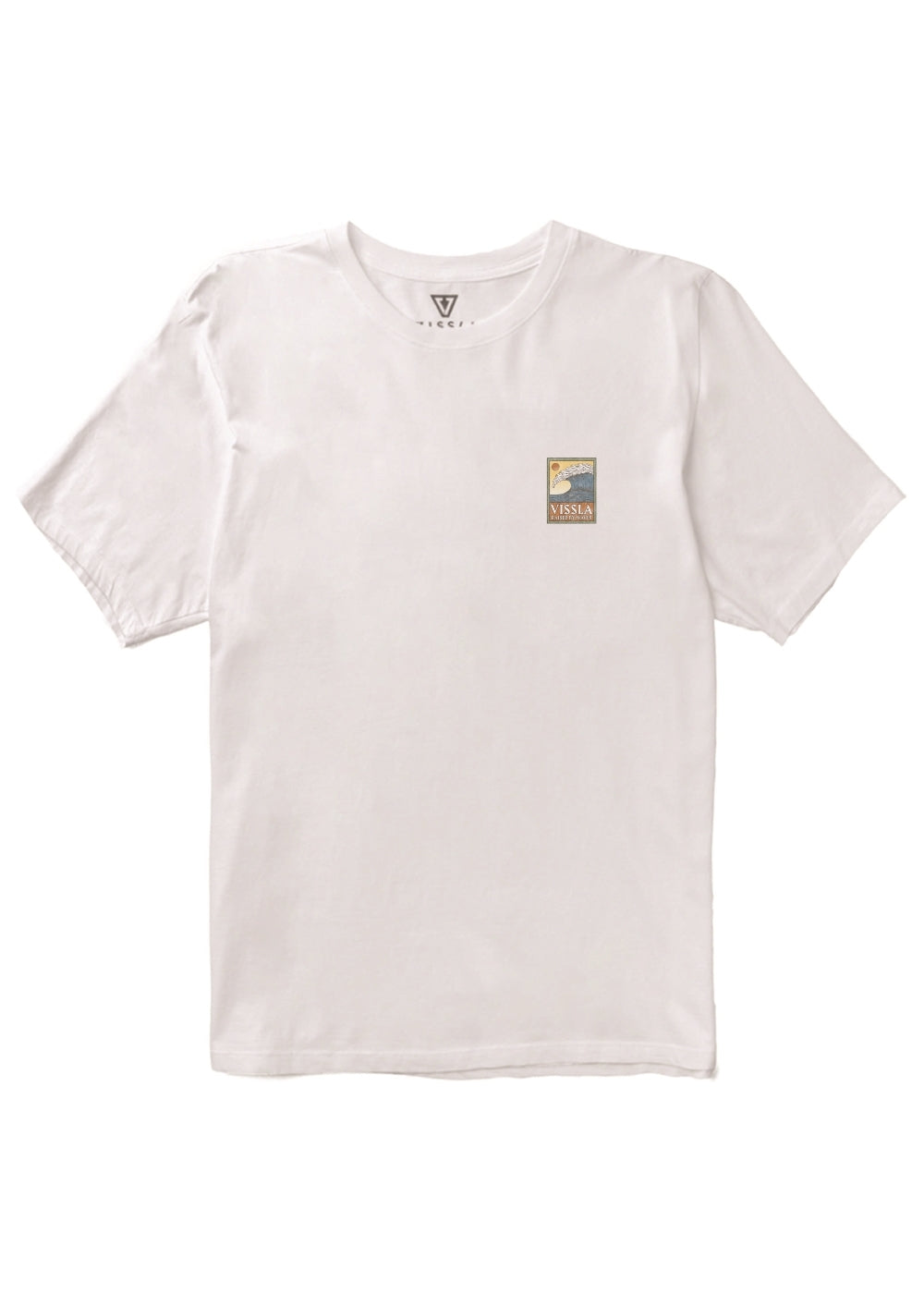 Vissla Peaky Swell Vintage Ss Tee in WHT-White