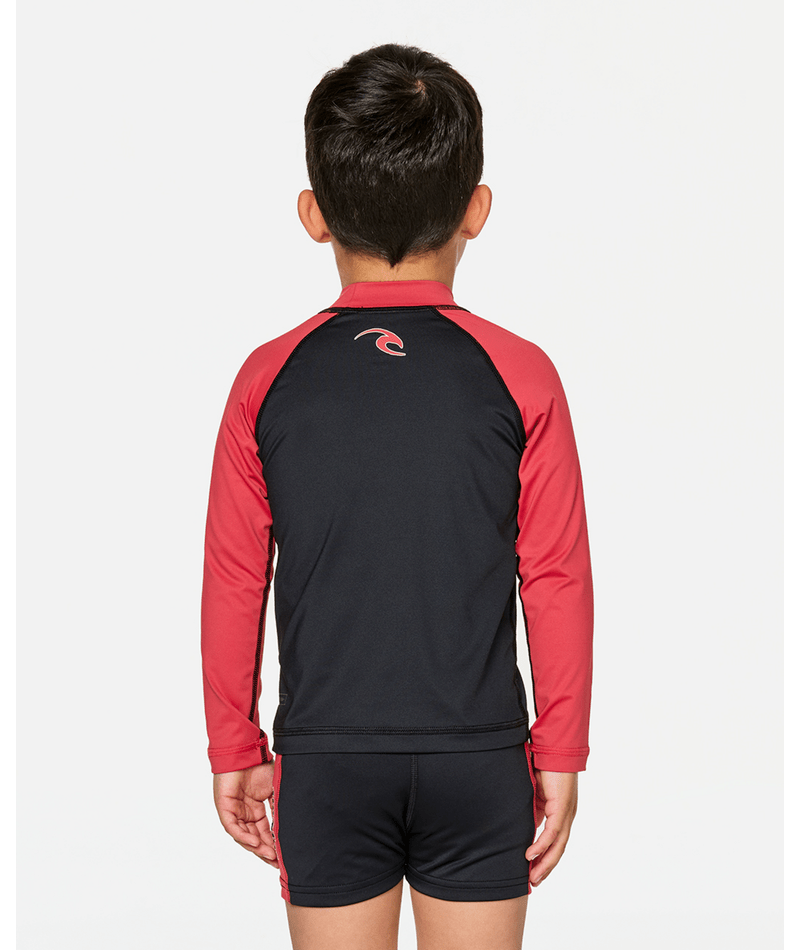 Rip Curl Paddle Out Set Upf L/S-Boy in Washed Red