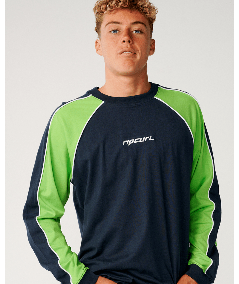 Rip Curl Archive Sandman Panel Ls Tee in DARK NAVY
