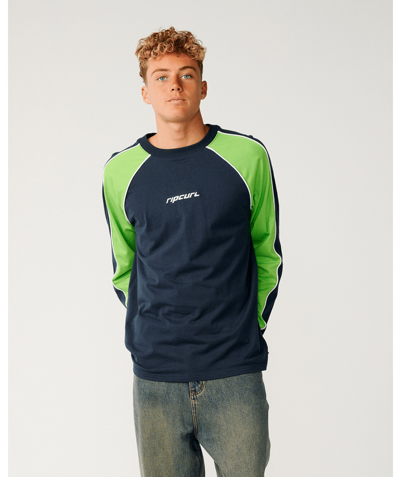 Rip Curl Archive Sandman Panel Ls Tee in DARK NAVY