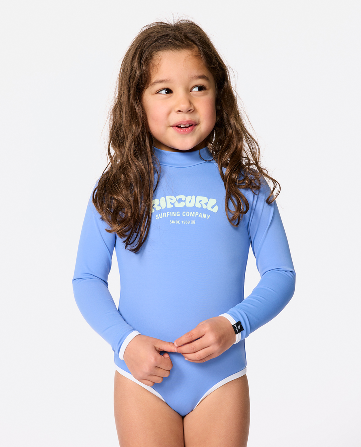 Rip Curl Surf Puff Ls Surfsuit -Girl in BLUE