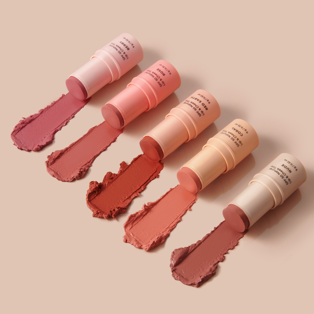 Avocado Zinc Spf 50 Natural Lip & Cheek Tint in Red Earth