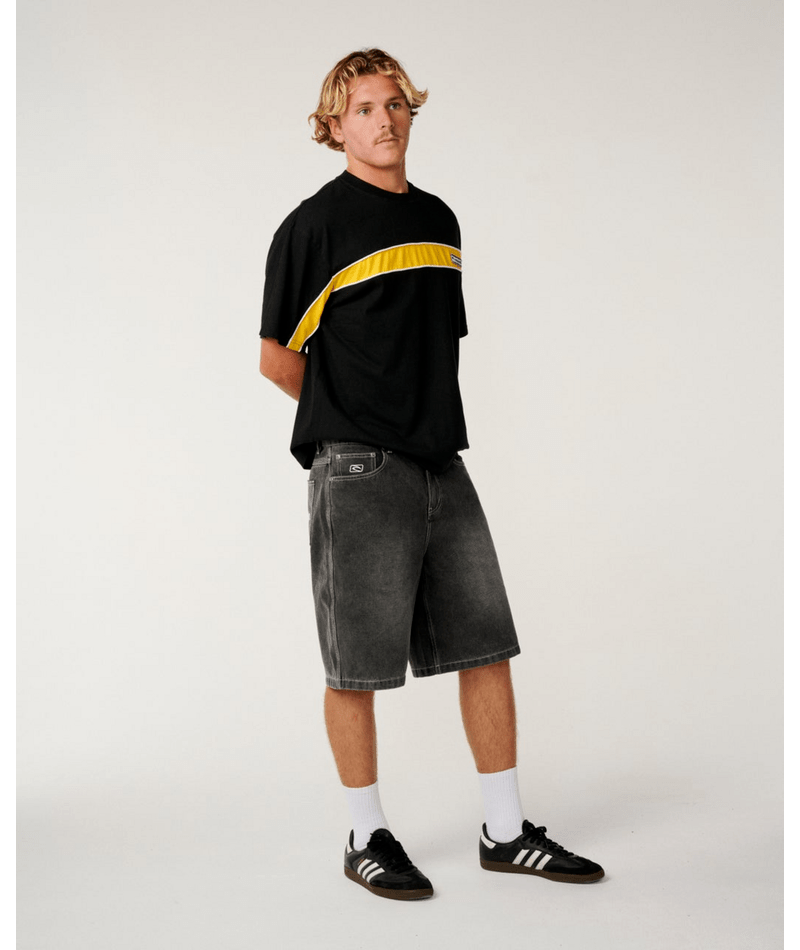 Rip Curl Archive 69 Panel Tee in Black