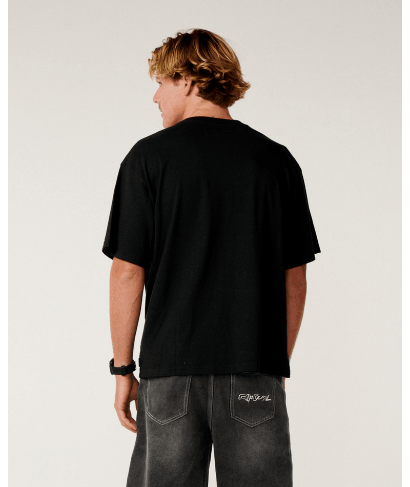 Rip Curl Archive 69 Panel Tee in Black
