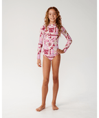 Rip Curl Costa Del Sol Ls Surfsuit-Girl in LILAC