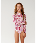 Rip Curl Costa Del Sol Ls Surfsuit-Girl in LILAC