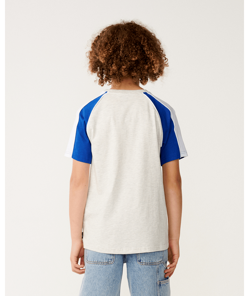 Rip Curl Panel Beater Tee-Boy in ELECTRIC COBALT