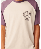 Rip Curl Disorder Dolphin Tee in VINTAGE WHITE