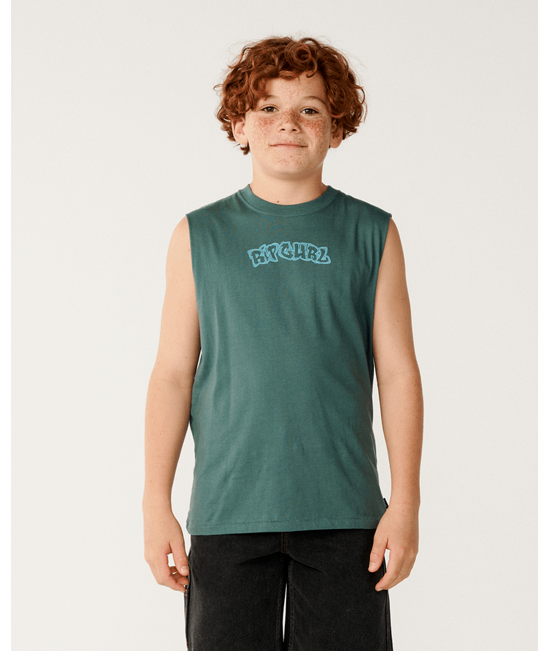 Rip Curl Surf Shack Muscle-Boy in MUTED GREEN