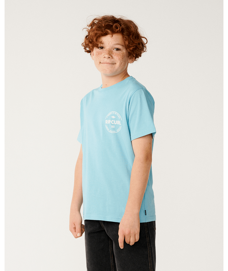 Rip Curl Staple Tee-Boy in WAVE POOL