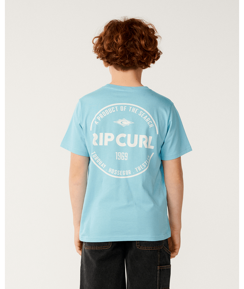 Rip Curl Staple Tee-Boy in WAVE POOL