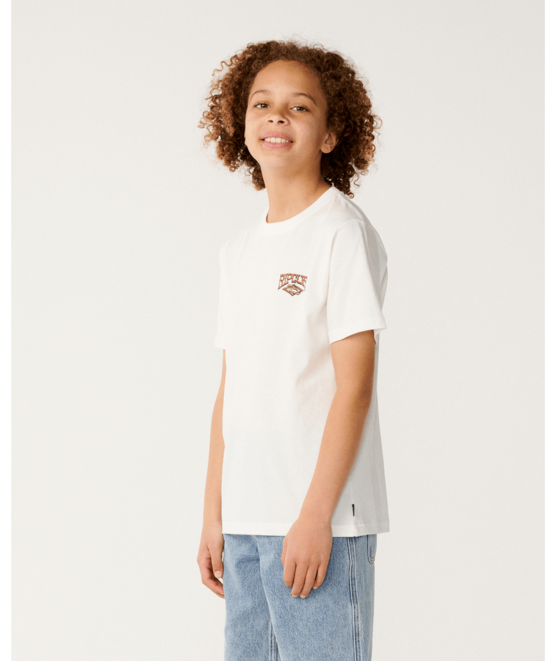 Rip Curl Air Shred Tee-Boy in BONE