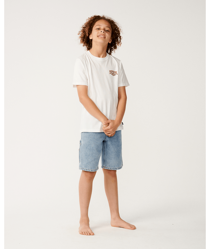 Rip Curl Air Shred Tee-Boy in BONE
