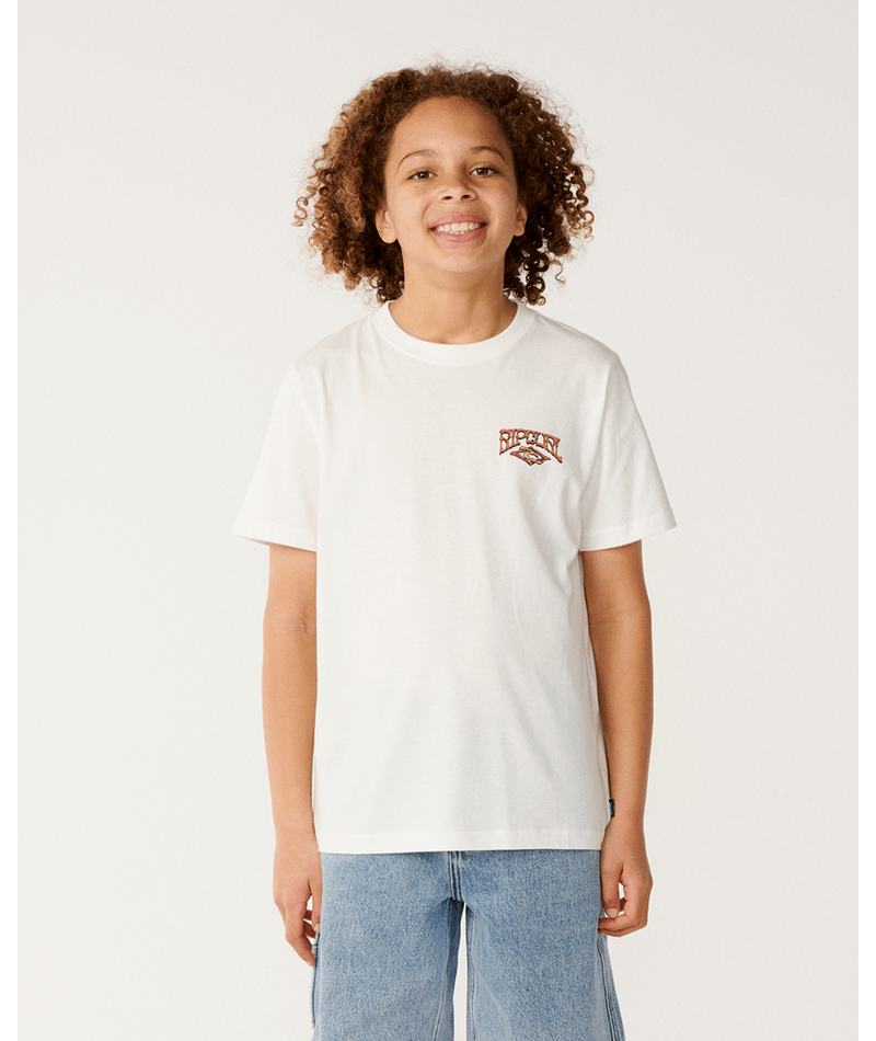 Rip Curl Air Shred Tee-Boy in BONE