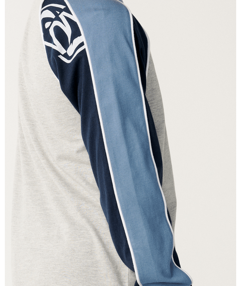 Rip Curl Archive Sandman Panel Ls Tee-B in GREY MARLE