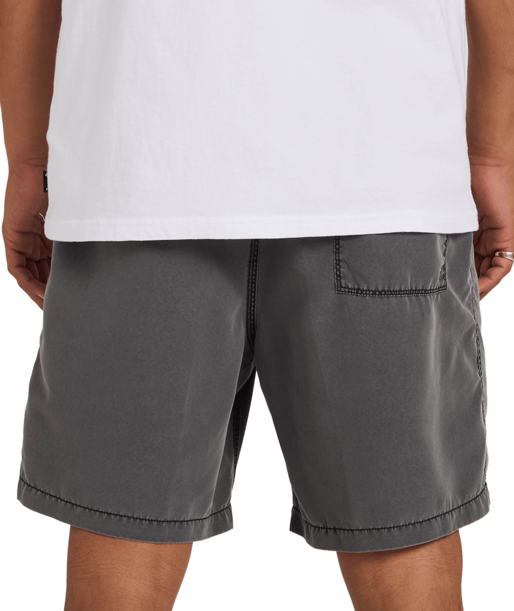 Billabong Mens All Day Overdye Layback 17" Boardshorts in Black