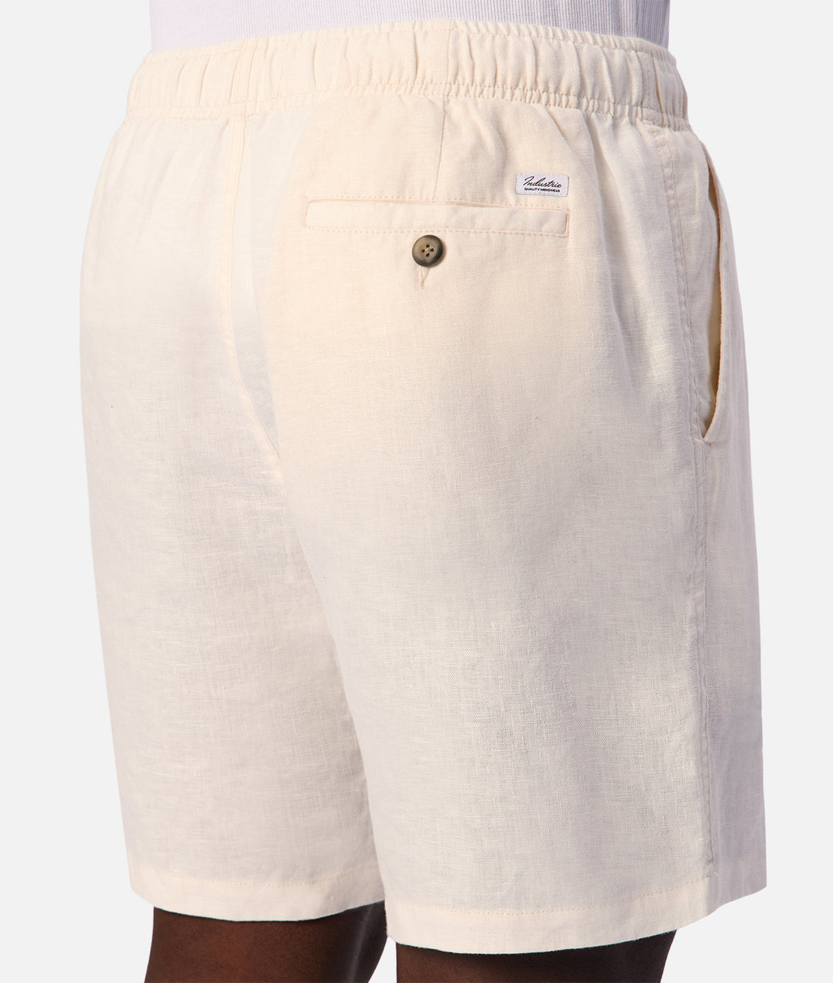 Industrie The Marina Linen Short - Coconut in COCONUT