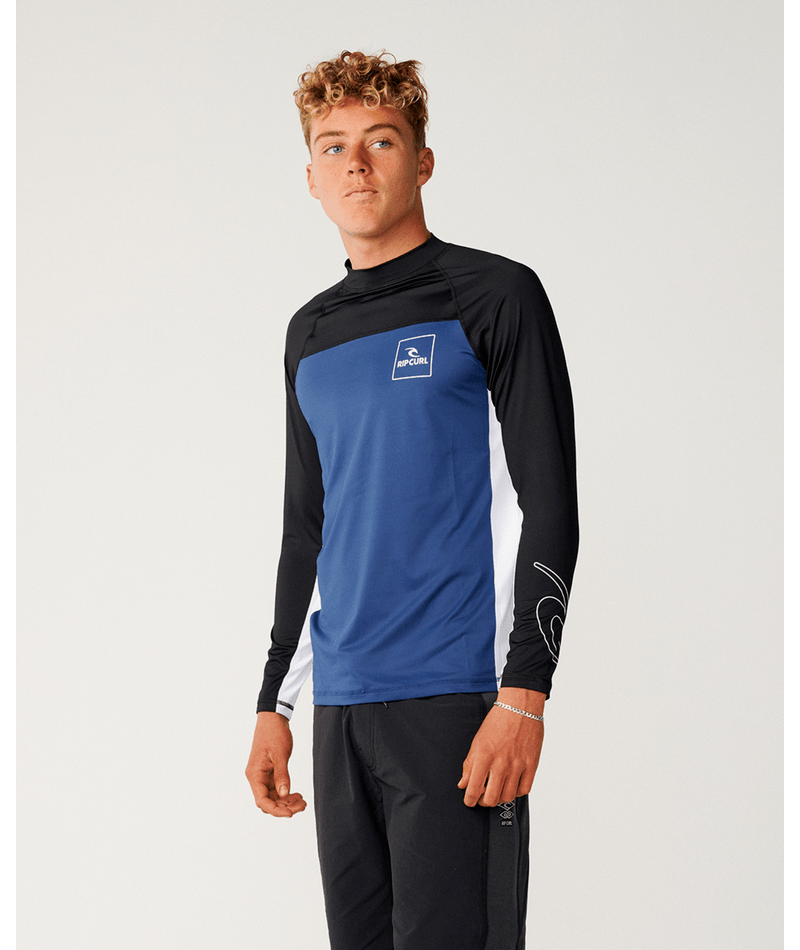 Rip Curl Drive Upf L/S in BLACK/LIGHT NAVY