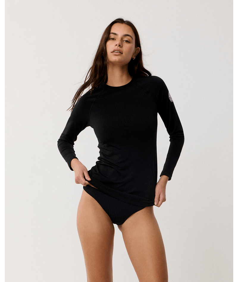 Rip Curl Classic Surf Upf Brushed L/S in BLACK