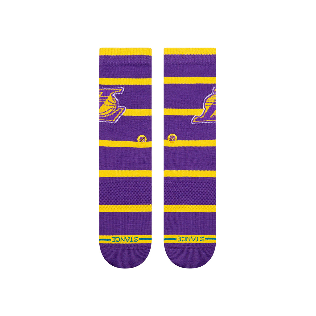 Stance PREP LA LAKERS CREW SOCKS CREW SOCKS in PURPLE