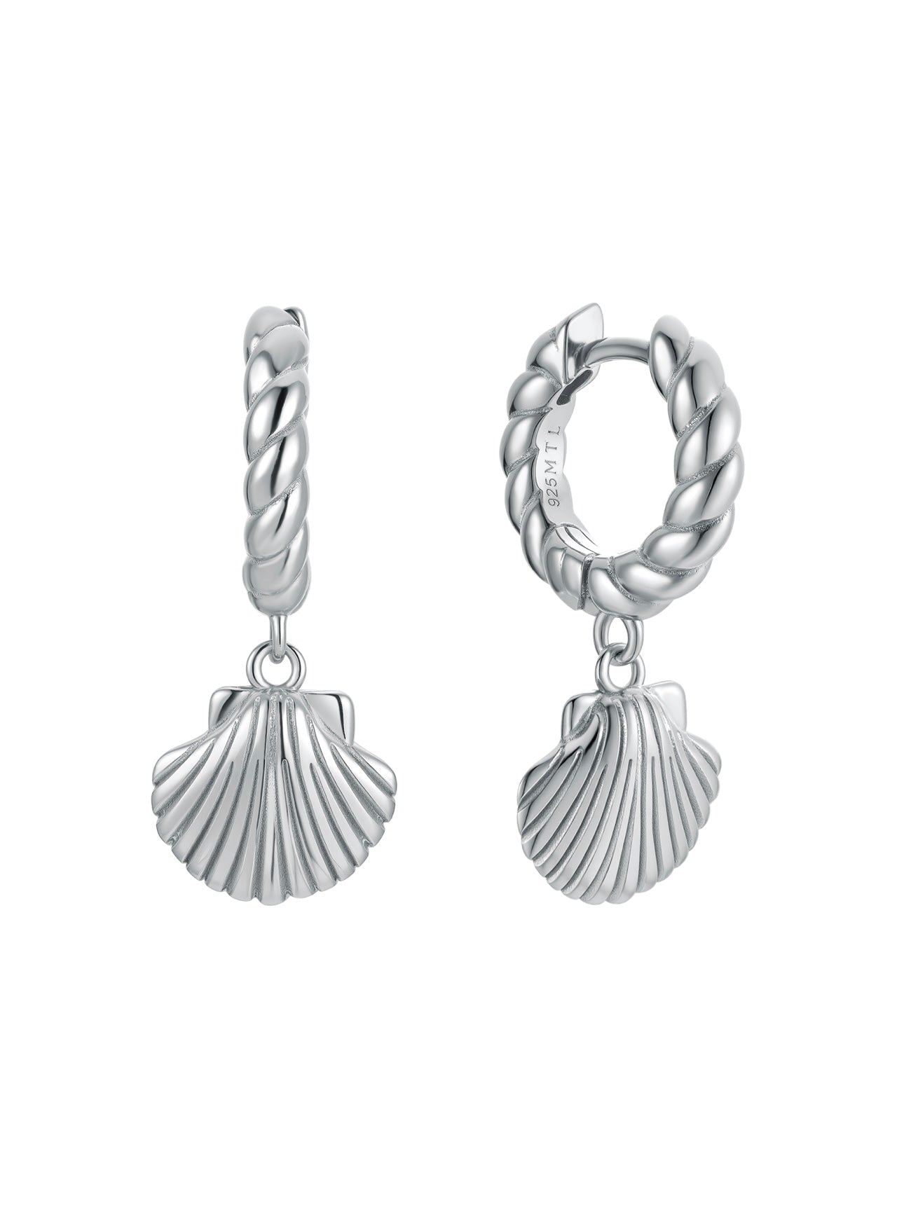 Malakai The Label Lahana Hoops in Sterling Silver in Default Title