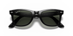 Ray-Ban® WAYFARER BLACK GREEN POLARIZED in Black