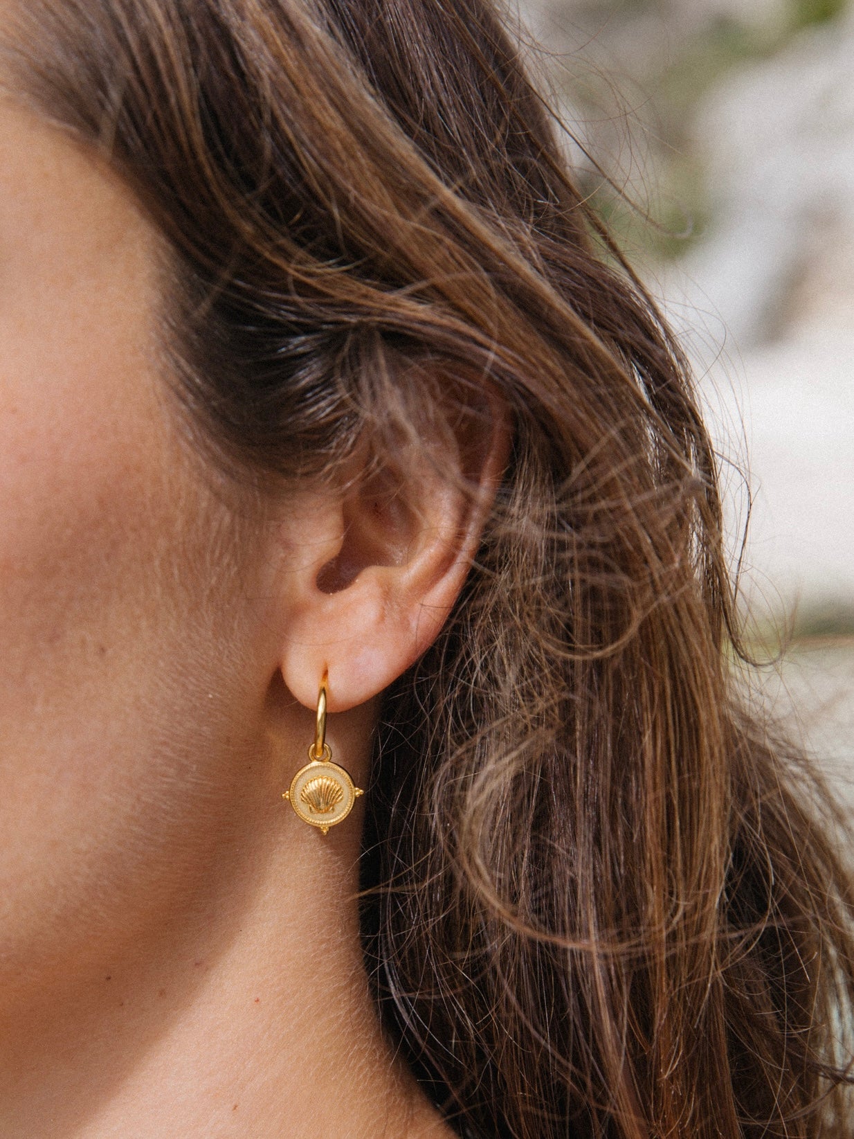 Malakai The Label Isola Sea Earrings in 18k Gold in Default Title