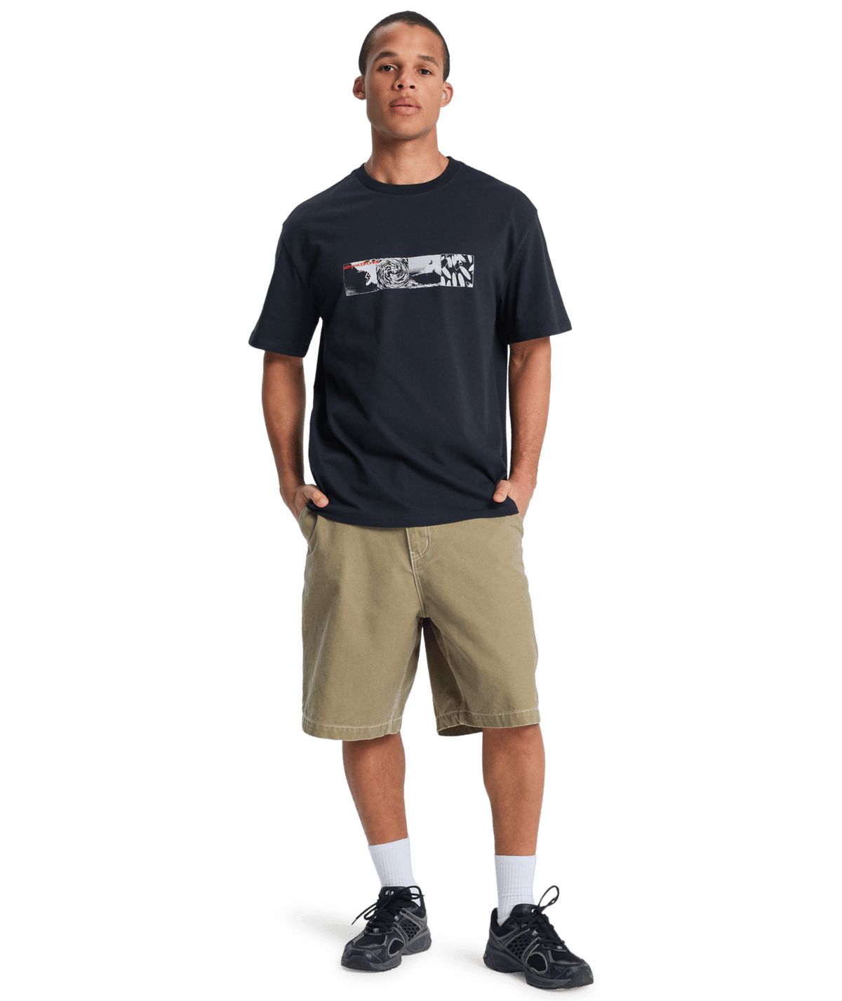 Quiksilver Mens Mercury Vortex T-Shirt in Black