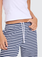 Thrills Co Idle Hands Stripe Pant - Heritage Navy Stripe in Heritage Navy Stripe