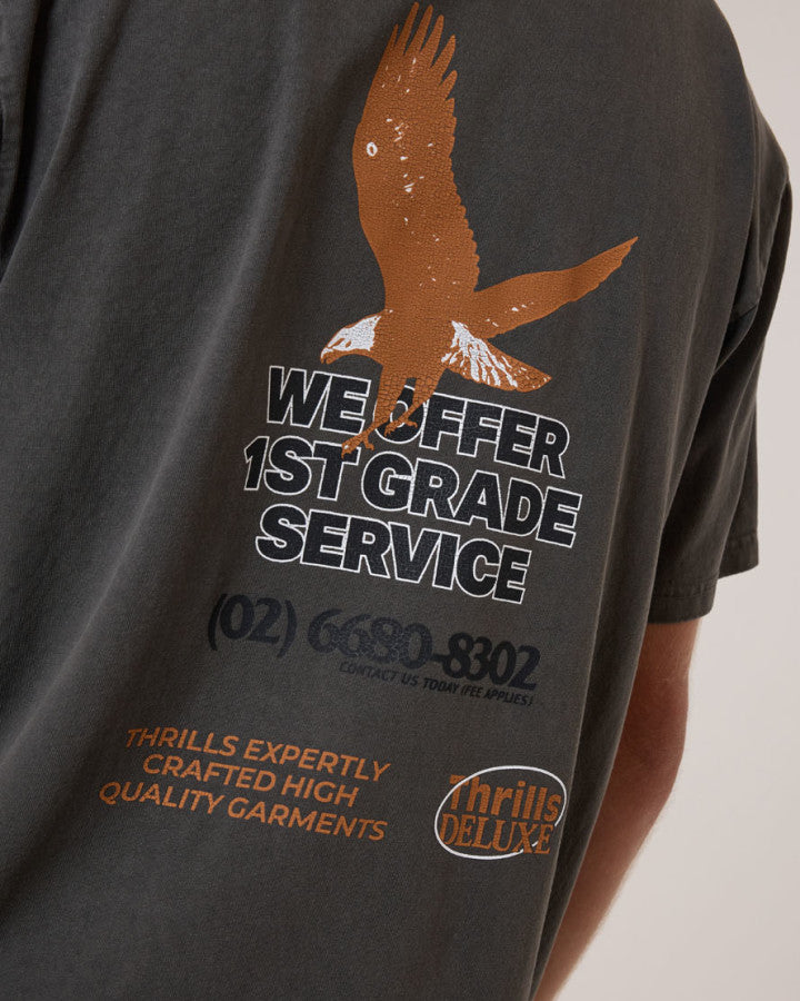 Thrills 1st Grade Service Merch Fit Tee - Merch Black in Merch Black