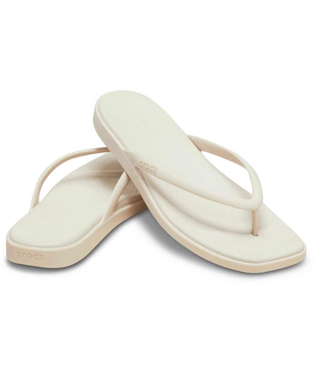 Crocs Miami Flip in Cocoa Cream