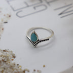 MiKi Jewellery Orlando Larimar Ring in Single