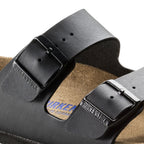Birkenstock Arizona SFB Black Birko-Flor Regular in Black