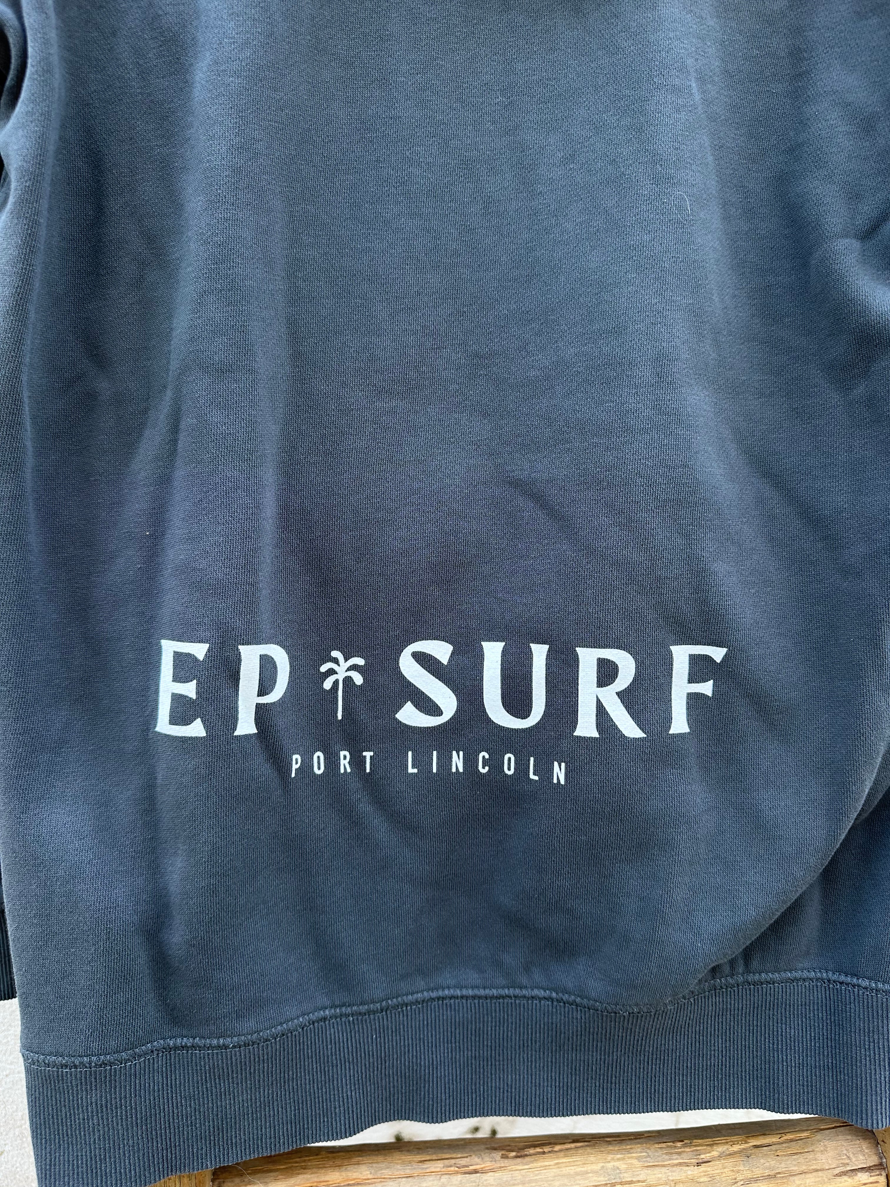 EP SURF Mens Palm Hoody - Washed Black/White