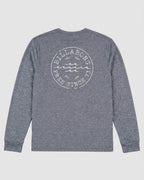 Billabong Boys 8-16 Big Wave Daz UPF 50 Long Sleeve Rashguard in Navy Heather