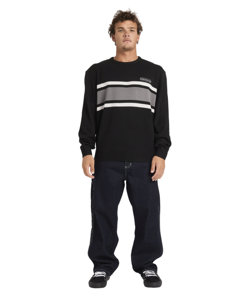 Billabong Spec 73 Panel Sweater in BLACK