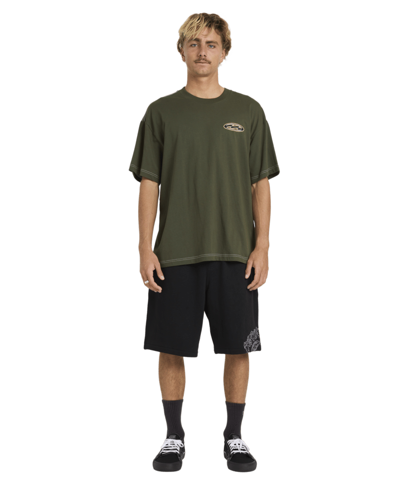 Billabong Bad Dog Pill Wave Og Ss in RIFLE GREEN