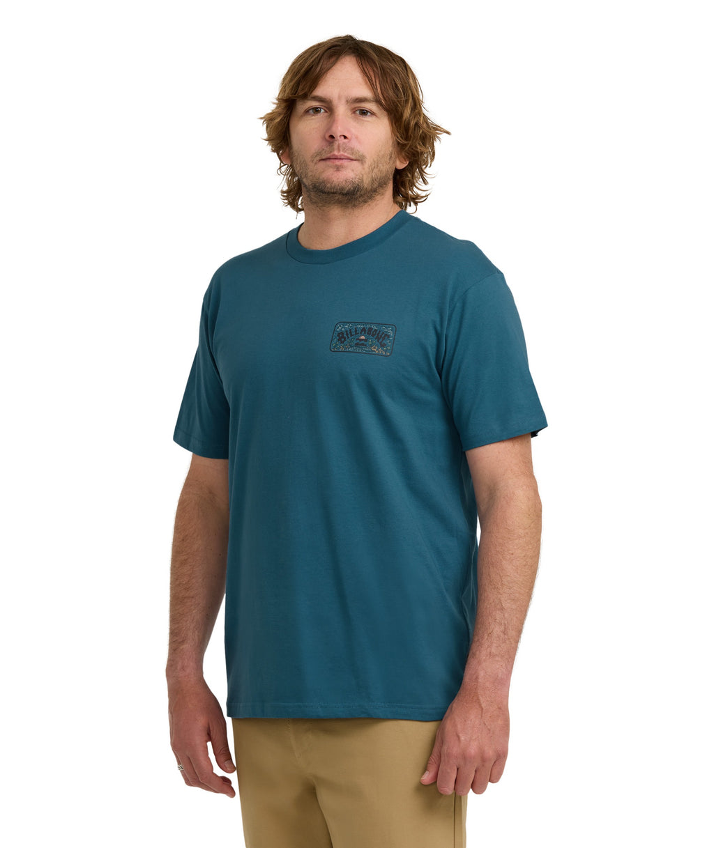 Billabong Scenic Arch Adiv Ss in REAL TEAL
