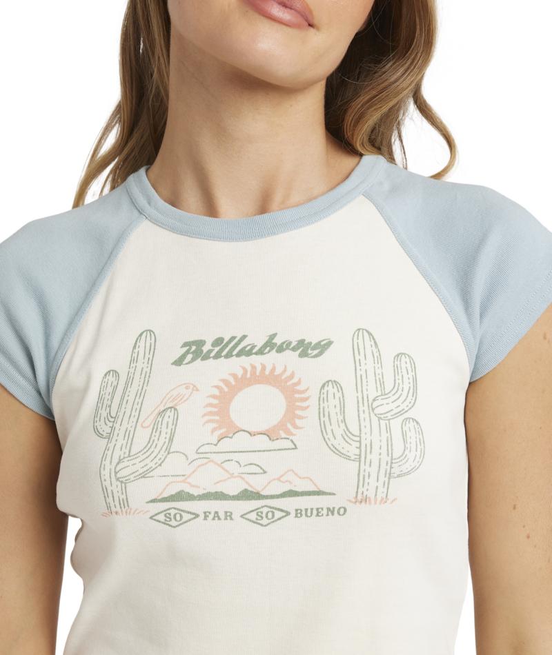 Billabong Forever Had Ss Knt Raglan in MINERAL BLUE